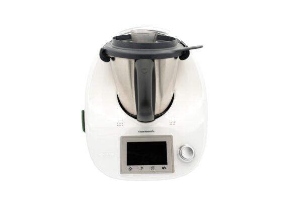 Barcelona, Spain, august 23, 2021: thermomix on white background. Kitchen machine